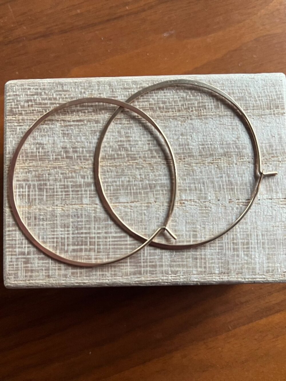 Satomi Studio Hammered Hoops (2" diameter)
